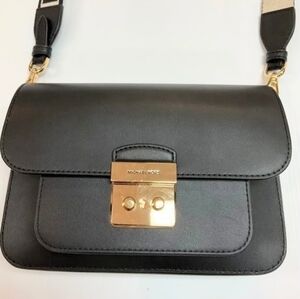 Michael Kors Black Leather Crossbody